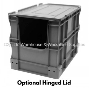 Heavy Duty Stacking Euro Box 60cm 90 Litre Open Front